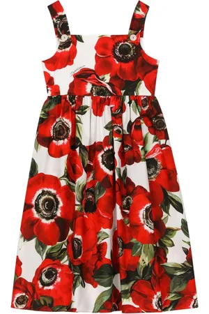 Dolce & Gabbana Anemone-print midi dress