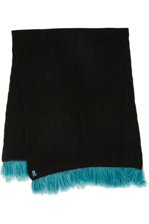 La DoubleJ High Kick feather-detail scarf