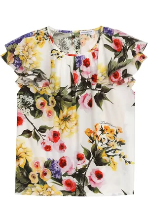 Dolce & Gabbana Giardino-print cotton blouse