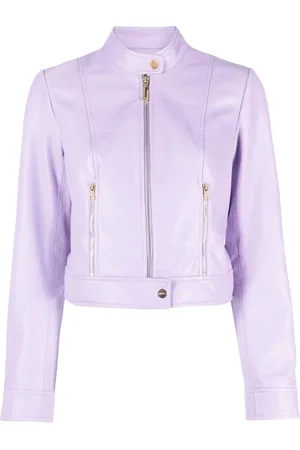 Blank NYC Purple Twilight Suede Moto Leather Jacket- Size Small | eBay