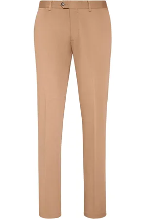 Philipp Plein Pressed-crease cotton chinos