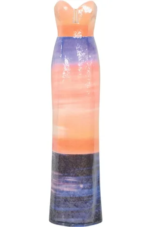 Rebecca Vallance Oriana sequinned ombré gown