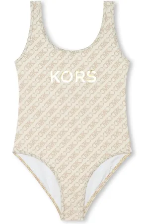 Michael Kors Logo-print U-neck swimsuit