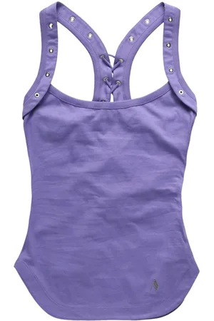 The Attico Eyelet-detailing cotton top