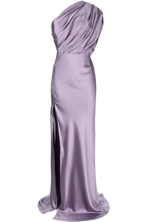 Michelle Mason One-shoulder draped gown