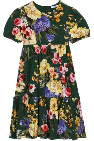 Dolce & Gabbana Kids Majolica Print Mini Dress