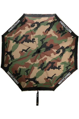 Moschino Camouflage-print foldable umbrella
