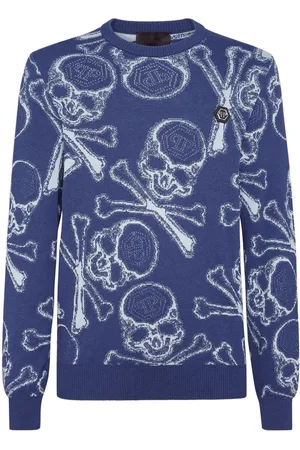 Philipp Plein Skull-motif cotton jumper