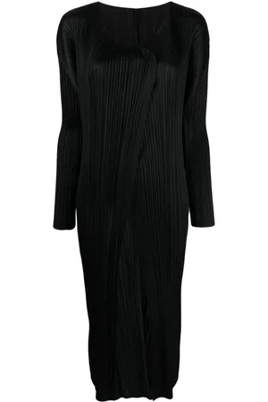 PLEATS PLEASE ISSEY MIYAKE Pleated open-front coat