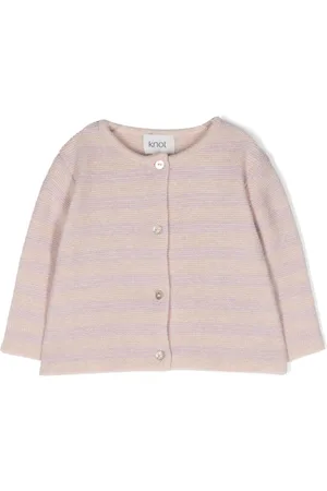 KNOT Patty Stripes tricot-knit cardigan