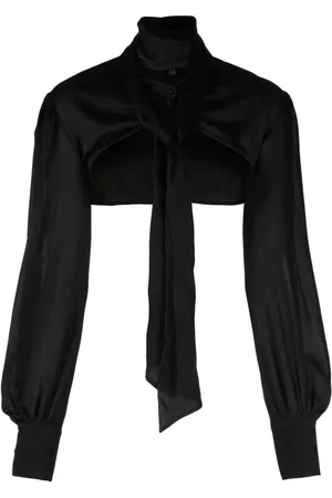 Kiki de Montparnasse High-neck silk top