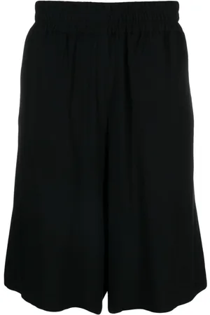 Moschino Logo-patch crepe shorts