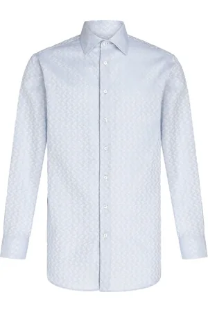 Etro Micro-paisley jacquard shirt