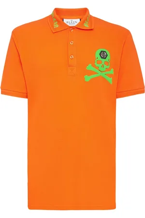 Philipp Plein Skull-print cotton polo shirt