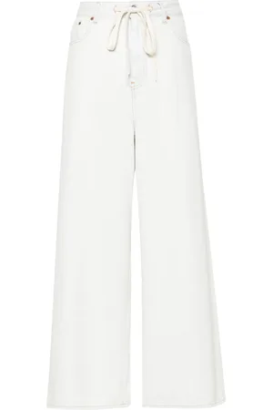 Maison Margiela Drawstring-waist wide-leg jeans