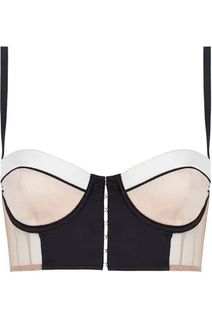 Kiki de Montparnasse Muse panelled bustier bra
