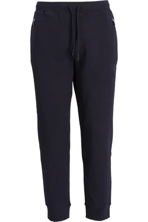 HUGO BOSS Stripe-detail drawstring track pants
