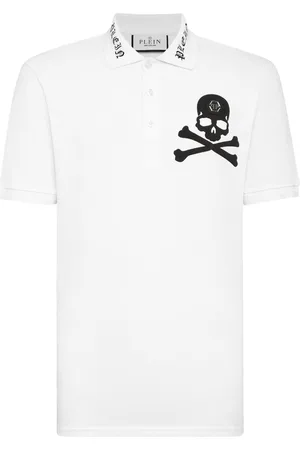 Philipp Plein Skull-print cotton polo shirt