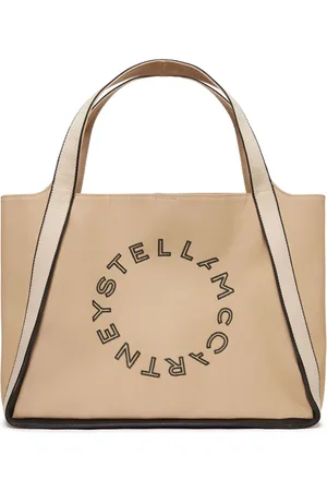 Stella McCartney Logo-embroidered canvas tote bag