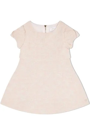 Tartine Et Chocolat Metallic-thread round-neck dress