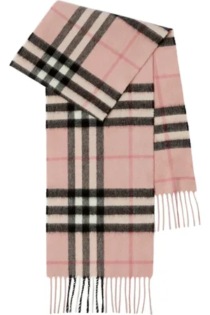 Burberry pink check scarf 2025
