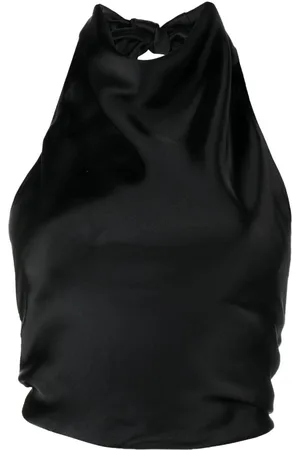 MATTEAU Satin halterneck top
