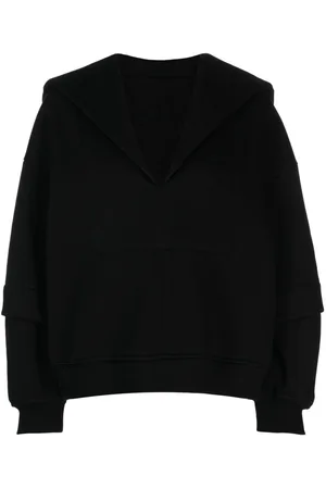 Ioana Ciolacu Sailor-collar V-neck top