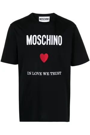Moschino Logo-embroidered cotton T-shirt