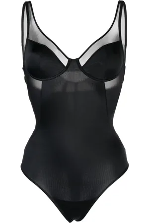 Spanx Shaping mesh-panel bodysuit
