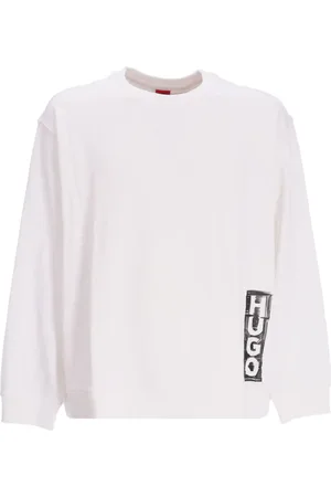 HUGO BOSS Logo-print cotton sweatshirt