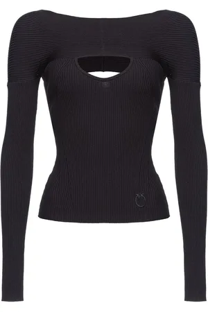Pinko Cut-out ribbed-knit jumper