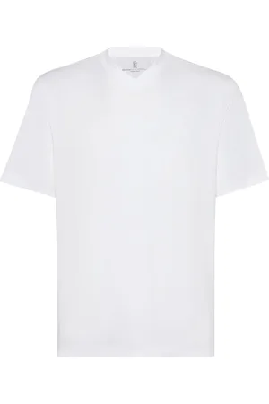 Brunello Cucinelli V-neck short-sleeve T-shirt
