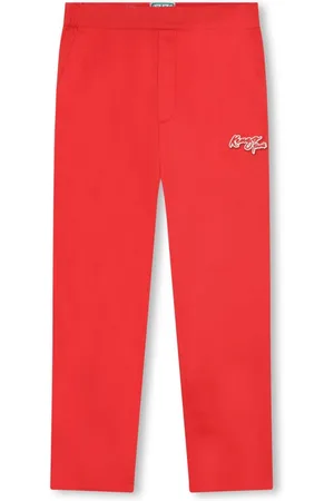 Kenzo Logo-patch cotton track pants