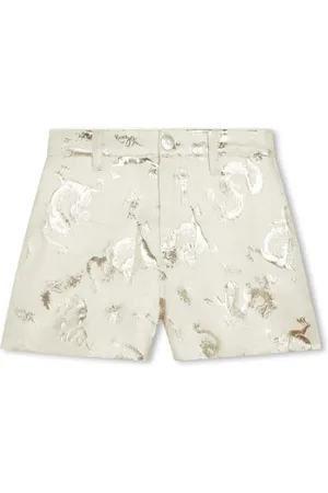 Kenzo Metallic patterned-jacquard shorts
