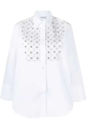 P.A.R.O.S.H. Sequin-embellished poplin shirt