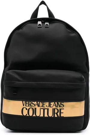 VERSACE Logo-print strap backpack