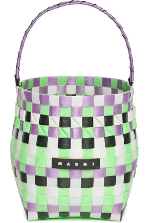 Marni Logo-appliqu?? interwoven bucket bag