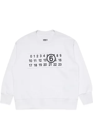 Maison Margiela Numbers-motif cotton sweatshirt
