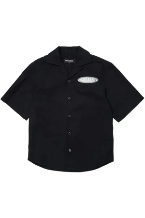 Dsquared2 Logo-appliqu?? cotton shirt