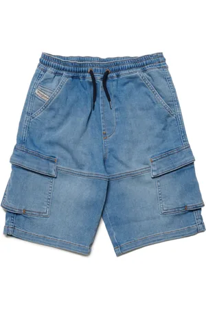 Diesel D-Krooley denim cargo shorts