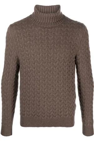 FEDELI Roll-neck chunky-knit jumper