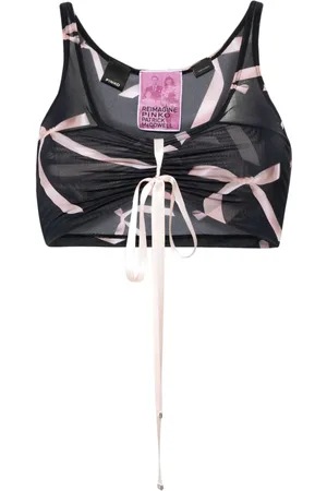 Pinko X Patrick McDowell semi-sheer tank top