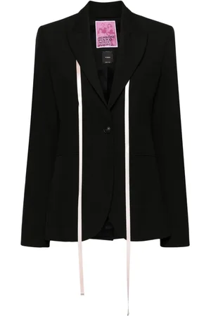 Pinko X Patrick McDowell ribbon-detailed blazer