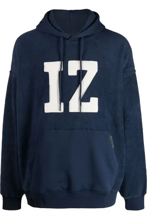 Izzue Logo-appliqu?? fleece-texture hoodie