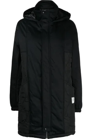 Izzue Logo-appliqu?? hooded padded coat