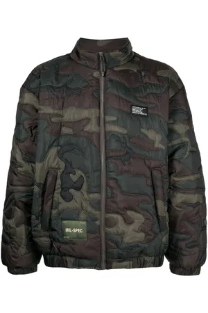Izzue Camouflage-print padded jacket