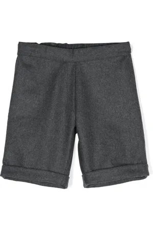 SIOLA M??lange-effect cotton shorts
