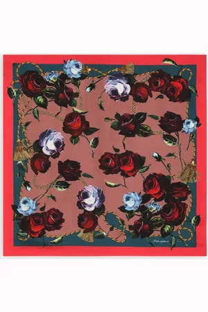 Dolce & Gabbana Floral-print silk scarf