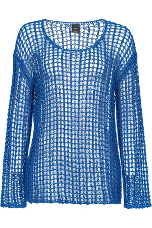 Pinko Semi-sheer open-knit jumper