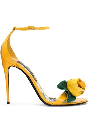 Dolce & Gabbana Floral-appliqué leather sandals